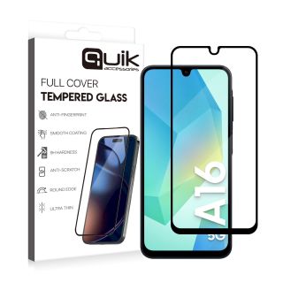 Quik Accessories Full Cover Tempered Glass for Samsung Galaxy A16 (QK-TG-SM-A16)