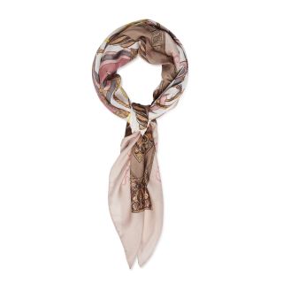 Guess Kefiah Woman’s Silk Scarf 130x130cm (7628067496302)