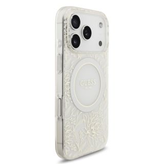 Guess IML Flowers Allover Strap MagSafe Case for Apple iPhone 17 Pro (GUHMP17LHCPOFPH)