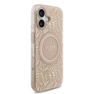 Guess IML Flowers Allover Strap MagSafe Case for Apple iPhone 17 (GUHMP17SHCPOFPP)