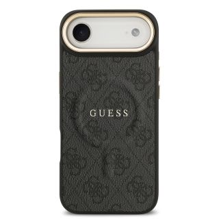 Guess PU Leather 4G Gold Frame MagSafe Case for Apple iPhone 17 Air (GUHMP17MP4MSEGCK)