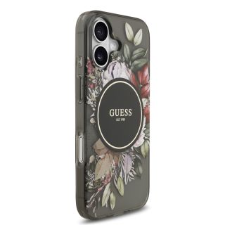 Guess IML Flowers Strap MagSafe Case for Apple iPhone 17 (GUHMP17SHFWBRCESK)