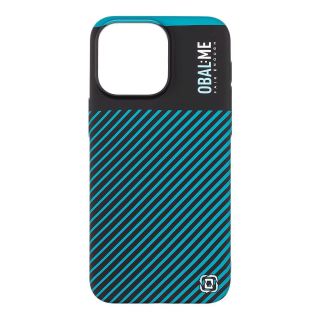 OBAL:ME Flossy Stripes Cover for Apple iPhone 15 Pro Max / black/teal (57983122898)