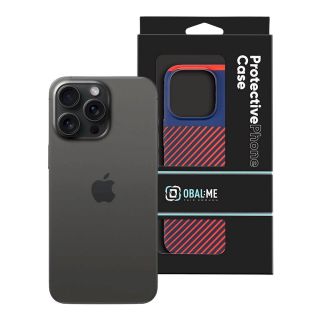 OBAL:ME Flossy Stripes Cover for Apple iPhone 15 Pro Max / blue/red (57983122899)