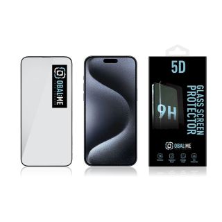 OBAL:ME 5D Glass Screen Protector for Apple iPhone 15 Pro / black (57983118465)