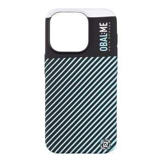OBAL:ME Flossy Stripes Cover for Apple iPhone 15 Pro / black/sky blue (57983122894)