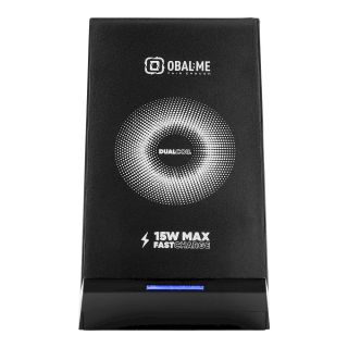 OBAL:ME StandCharger Wireless Charging Stand 15W / black (OMWSCH01)