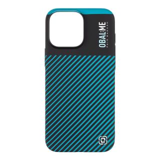 OBAL:ME Flossy Stripes Cover for Apple iPhone 16 Pro Max / black/teal (57983122908)