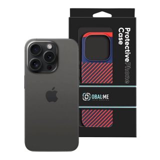OBAL:ME Flossy Stripes Cover for Apple iPhone 15 Pro / blue/red (57983122896)