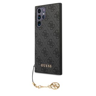 Guess 4G Charm Case for Samsung Galaxy S24 Ultra / Grey (GUHCS24LGF4GGR)