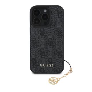 Guess 4G Charm Case for iPhone 16 Pro Max Tone on Tone / Grey (GUHCP16XGF4GCK)