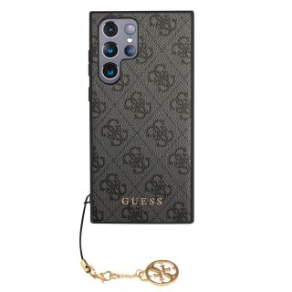 Guess 4G Charm Case for Samsung Galaxy S24 Ultra / Grey (GUHCS24LGF4GGR)