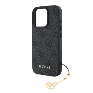 Guess 4G Charm Case for iPhone 16 Pro Max Tone on Tone / Grey (GUHCP16XGF4GCK)