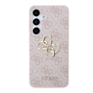 Guess PU 4G Metal Logo Case for Samsung Galaxy S24 / Pink (GUHCS24S4GMGPI)