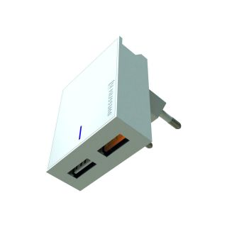 Swissten Premium Travel Charger 2X USB QC3.0 23W (SW-DET-23W-QC30-WH)