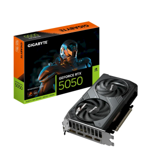 Gigabyte GeForce RTX 5050 Windforce Max Graphics card 8GB GDDR6 (GV-N5050WF2OC-8GD)