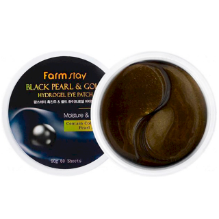 FarmStay Black Pearl & Gold Hydrogel Eye Patch 60 pcs (8809460461107)