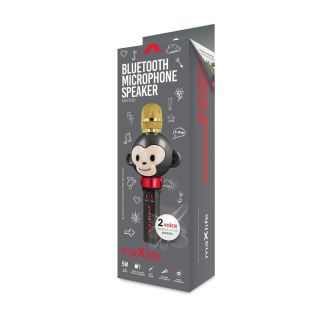 Maxlife Animal MX-100 Bluetooth Microphone Karaoke With Build In Speaker / 5W / Voice Modulator / Black / BOX DAMAGED (5852731(BOX))