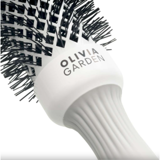 Olivia Garden Expert Blowout Shine Hair comb White & Grey 20mm (OGID2002)