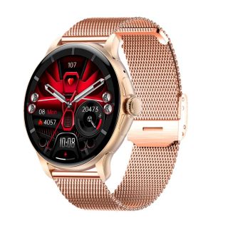 Rubicon RNCF35 Smartwatch for Women with Bracelet + Strap / Pink (SMARUB306)