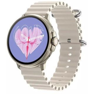 RUBICON Smartwatch for Women RNCF15 / titan/light latte (SMARUB260)