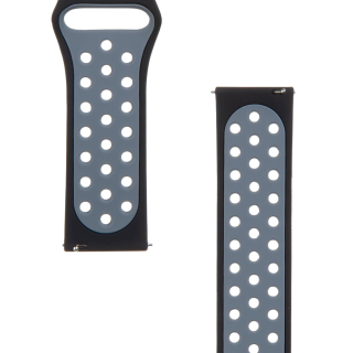 Tactical 267 Double Silicone Band 22mm / black/grey (TA-2445872)