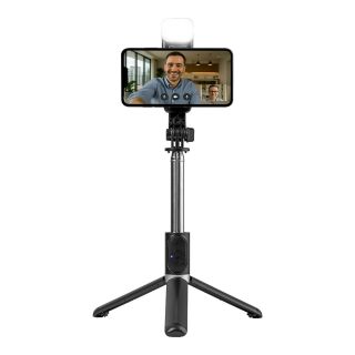 OBAL:ME SelfiePod Glow Selfie Stick / black (OMSP02B)