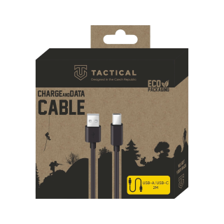 Tactical Smooth Thread USB-A/USB-C Cable 2m / black (TA-57983104150)