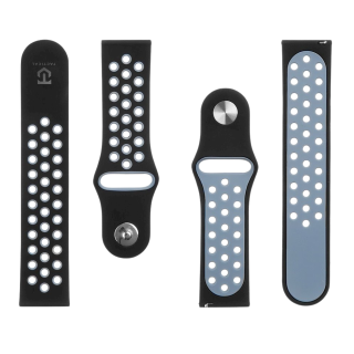 Tactical 267 Double Silicone Band 22mm / black/grey (TA-2445872)