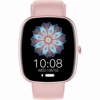GRAVITY GT18-1 Smartwatch with Silicone Strap / pink-black (GT18-1)