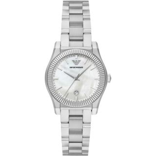 Emporio Armani AR11689 Women’s Watch 32mm Silver Dial Stainless Steel Bracelet (4064092357776)