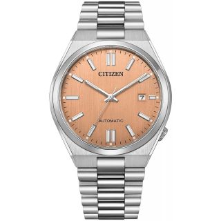 Citizen Tsuyosa Men’s Watch 40mm Salmon Dial Stainless Steel Bracelet (NJ0159-86Z)