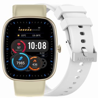 GRAVITY GT18-8 Smartwatch with Silicone Strap / beige (GT18-8)