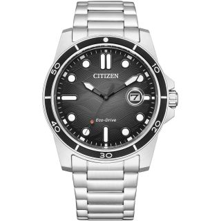 Citizen AW1816-89E Eco-Drive Men’s Watch 41.5mm Grey Dial Stainless Steel Bracelet (AW1816-89E)