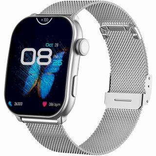 Smartwatch for Women GRAVITY GT28-9 with Strap + Bracelet / black/silver (GT28-9)