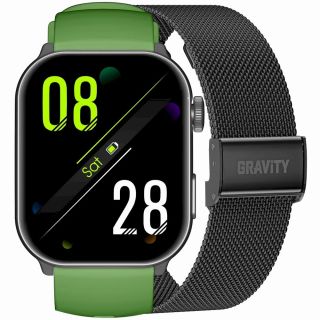 GRAVITY GT28-4 Men's Smartwatch Strap + Bracelet / green-black (GT28-4)