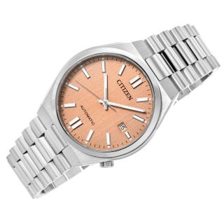 Citizen Tsuyosa Men’s Watch 40mm Salmon Dial Stainless Steel Bracelet (NJ0159-86Z)