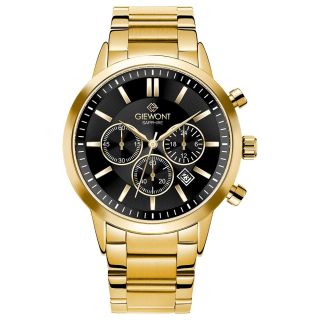 Giewont Chronograph Sapphire Men’s Watch / gold black (GW8510-B5)