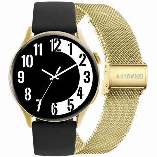 Smartwatch Gravity Gold Strap + Bracelet GT11-1 / gold (GT11-1)