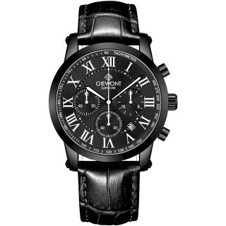 Giewont Men's Watch Chronograph Sapphire / black (GW6260-A3)