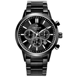 Giewont Men's Watch Chronograph Sapphire / black (GW8510-B2)
