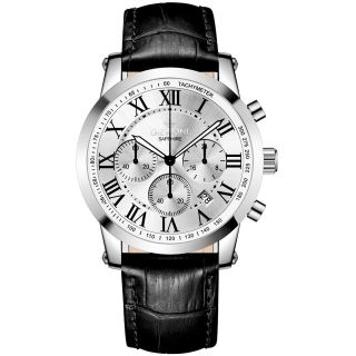 Giewont Men's Chronograph Sapphire Watch GW6260-A1 / silver (GW6260-A1)
