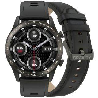 Smartwatch Gravity with 2 Straps GT10-3 / black (GT10-3)