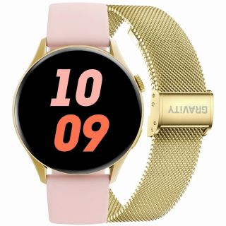 Smartwatch Gravity Gold Strap + Bracelet GT11-3 / gold (GT11-3)