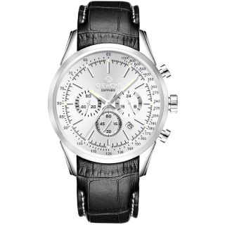 Giewont Chronograph Sapphire Men’s Watch GW7650-A1 / silver (GW7650-A1)