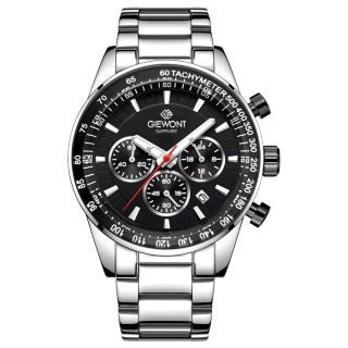 Giewont Chronograph Sapphire Men's Watch / silver/black (GW9140-B1)