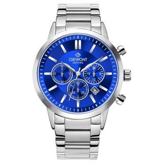 Giewont Chronograph Sapphire Men's Watch / silver-blue (GW8510-B3)