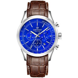 Giewont Chronograph Sapphire Men’s Watch / silver blue (GW7650-A5)
