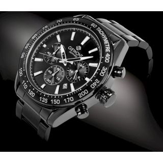 Giewont Men’s Watch Chronograph Sapphire / black (GW9580-B2)