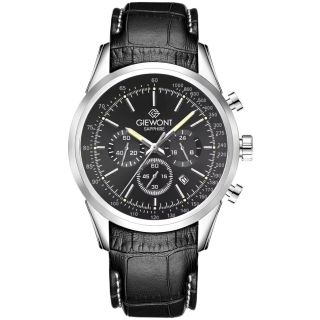 Giewont Chronograph Sapphire Men’s Watch / silver/black (GW7650-A2)